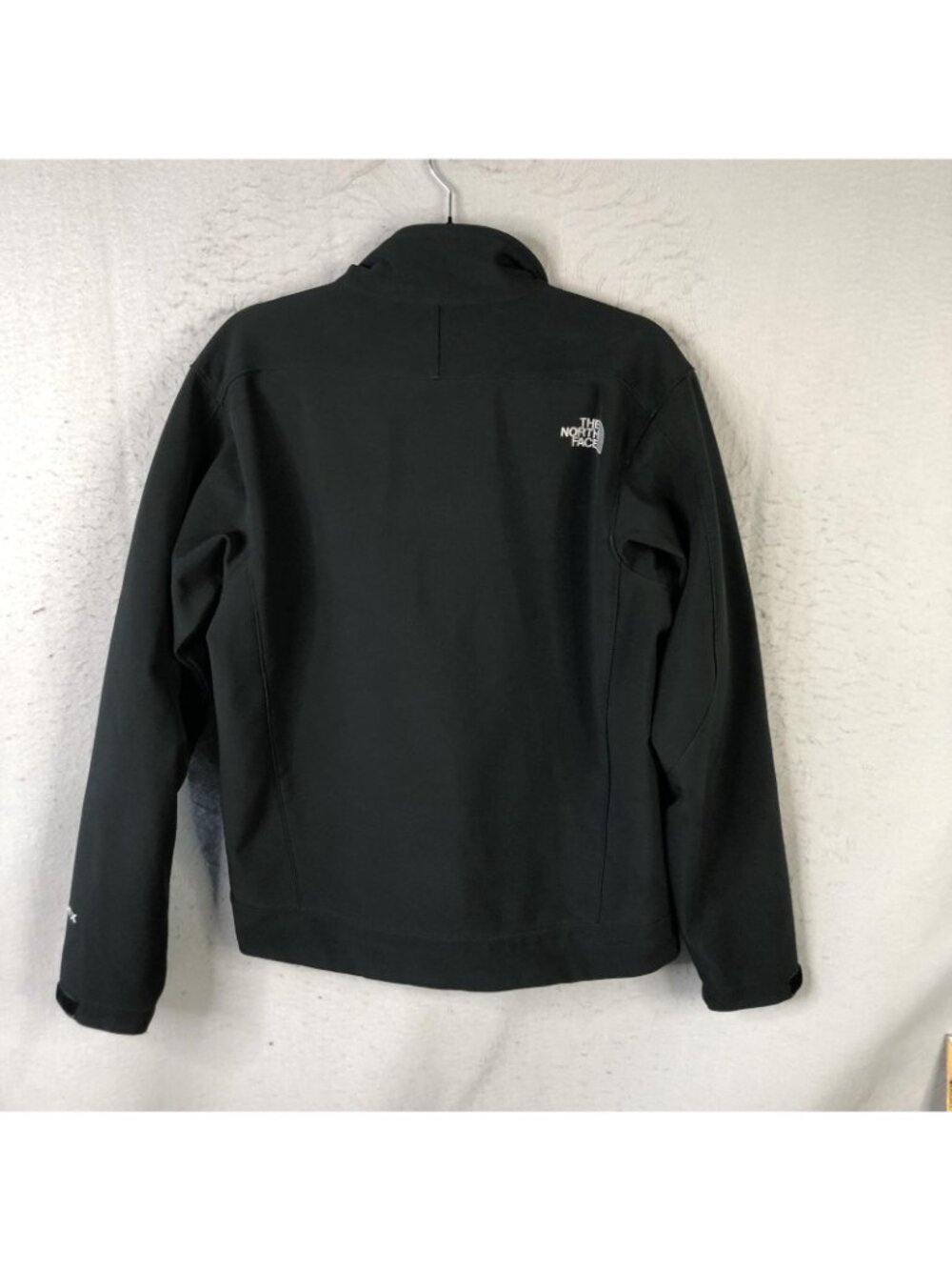 The North Face Softshell Jacket Mens Small Black Apex Full Zip Windbreaker - Picture 2 of 15